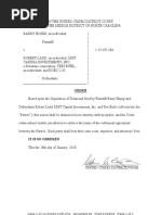 Honig v. Buhl Lawsuit Dismissal 1.18.18