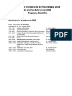 Programa Científico Congreso Venezolano de Mastología 2018 (18 Enero 2018) PDF