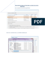 Procedimientos Realizados para Actualizar La Base de Datos Maestro El Salvador