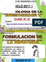 Clase 07 2017 i Las Hipotesis