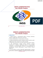 INSS Ana Claudia Campos Estado, Governo, Adm - pub.,FontesePrincipios PARTE 1