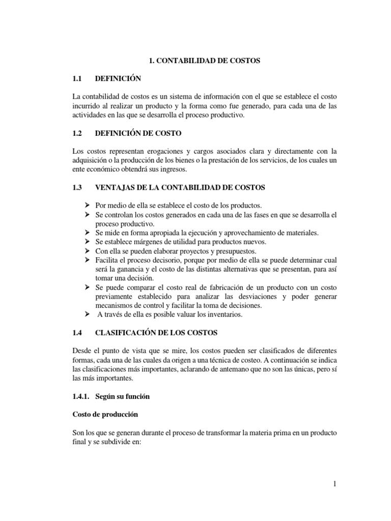 Contabilidad Costos Ii PDF | PDF | Costo | Contabilidad de costos