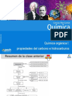 Química orgánica: propiedades del carbono e hidrocarburos