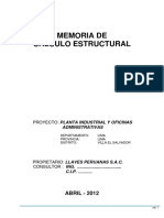 Memoria Calculo Estructural Planta Industrial1