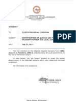 Determination of Quorum and the Required Majority Votes