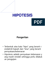 Hipotesis (Analisa Data)