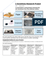 Chinese Inventions Project Directions 2018