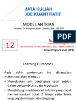 (Pert 12) Model Antrian
