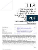 Fade Resistance of Lithographic Inks - A New Path Forward: Real World Exposures in Florida and Arizona Compared To Accelerated Xenon Arc Exposures