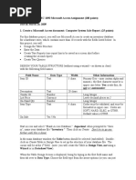 Microsoft Access Assignment Pdf Microsoft Access Databases