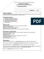 Programa Sintetico - Puertos ESIA IPN