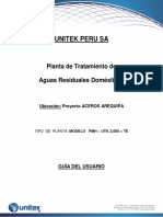 Guia Del Usuario PTAR PMH-UTK 2000+TE PDF
