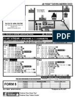 Form 5 Art Stream - 2018 Timetable