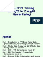 SAP - PP-PI Training 09 Aug'02 To 15 Aug'02 Gaurav Rastogi