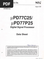 1987 08 UPD77C25 DSP Adv Prod Data Sheet