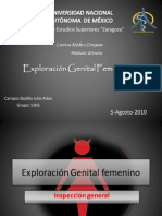 Exploración Genital Femenino