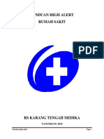 Panduan High Alert Rumah Sakit: Tangerang 2018