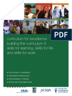 Curriculum For Excellence Building The Curriculum 4 Skills For Learning, Skills For Life and Skills For Work