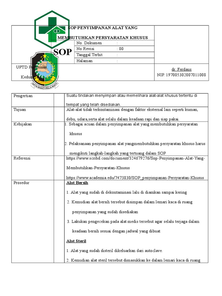 345914325-Sop-Penyimpanan-Alat-Yang-Membutuhkan-Persyaratan-Khusus.doc