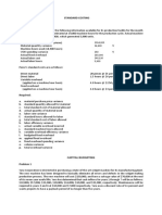 Assignment 1 - Standard Costing and Capital Budgeting Exercises