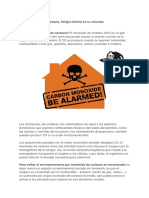 2013 Monóxido de carbono, Peligro Mortal en tu vivienda