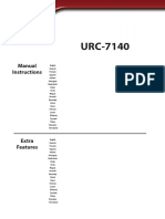 Urc7140 r00 and r01 Manual All Languages PDF