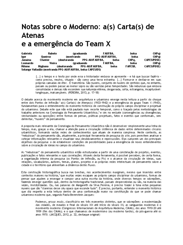 Notas Sobre o Moderno | PDF | Urbanismo | Science