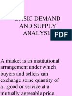Basic Demand and Supply Analysis