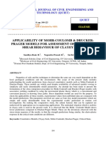 MOHR COULOMB AND DRUCKER PRAGER MODELS - UNDRAINED SHEAR BEHAVIOUR OF CLAYEY SOILS (matrix forme).pdf