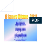 18 Isomers of Octane - C8H18