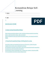 Pengertian Kemandirian Belajar Self