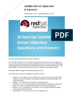 20 Red Hat Satellite Server Interview Questions and Answers