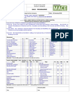 Daily Programme: DC QC Form No. QI-04 (Version-2, 20/10/10)