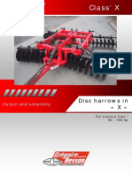 Disc Harrows in X : Output and Simplicity