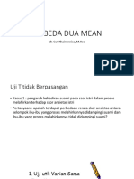 Uji Beda Dua Mean