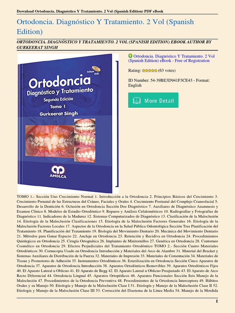 Diagnóstico y Tratamiento en Ortodoncia | PDF | Archivo de computadora ...
