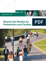 Shared Use Routes For Pedestrians and Cyclists PDF