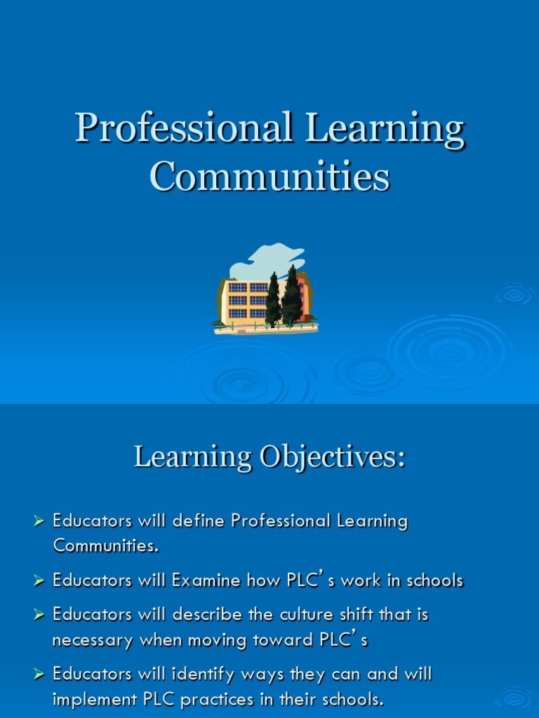 Professional Learning Communities3 PDF Applied Psychology