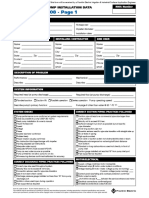 Form 2208 - Page 1: Surface Pump Installation Data