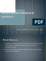 Manajemen Produksi Farmasi