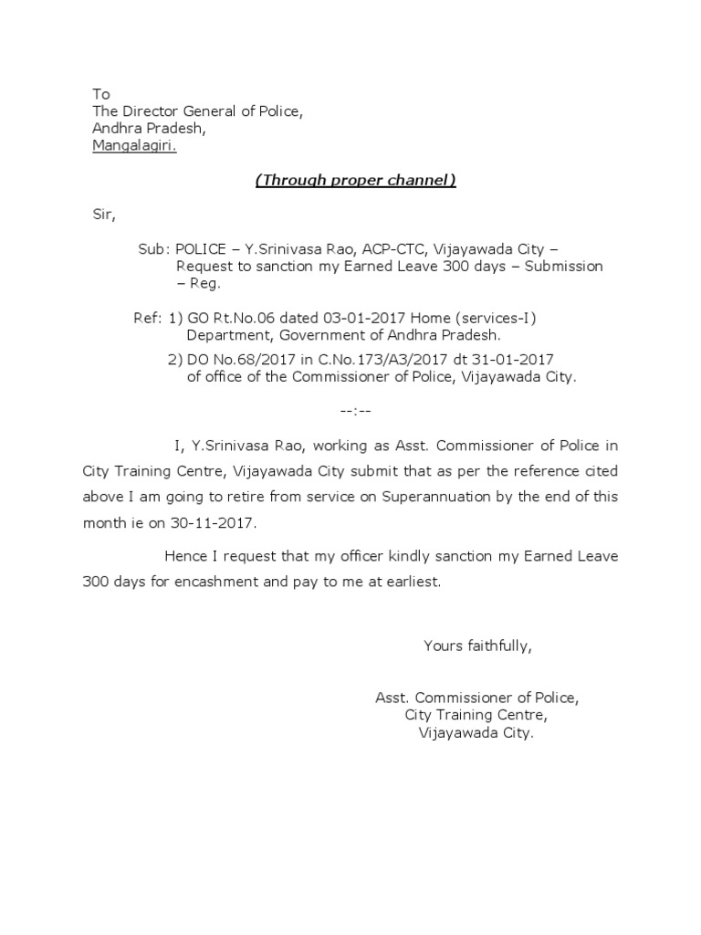 Through Proper Channel PDF