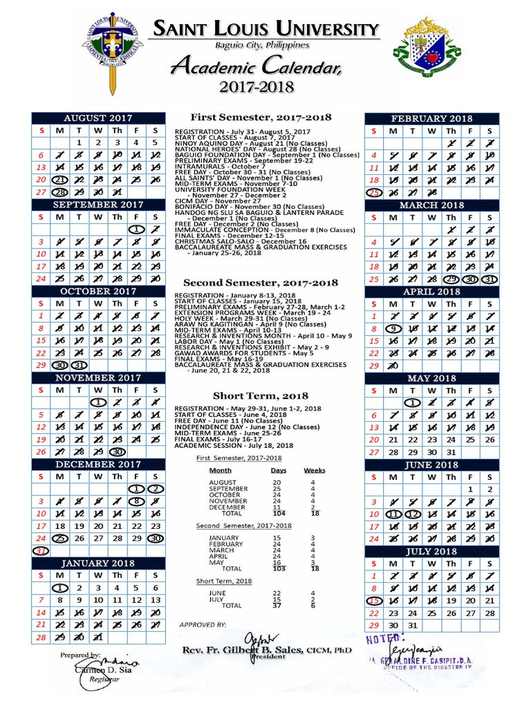 Slu Academic Calendar 2025 2026