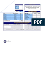 Project parameters and status report