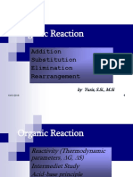 Organic Reaction: Addition Substitution Elimination Rearrangement