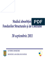 Stadiulabsorbtiei Fondurilor Structuraleside Coeziune
