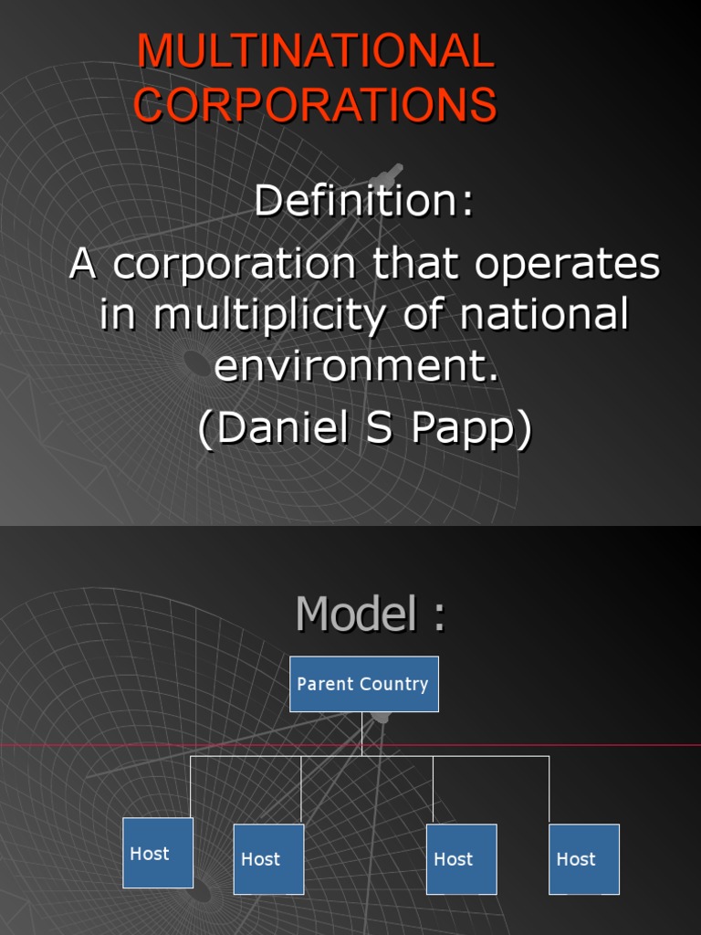 Multinational Corporations