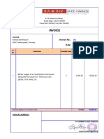 Total Station Invoice for ONGC Project