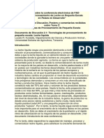 Informe Sobre La Conferencia Electrónica de FAO