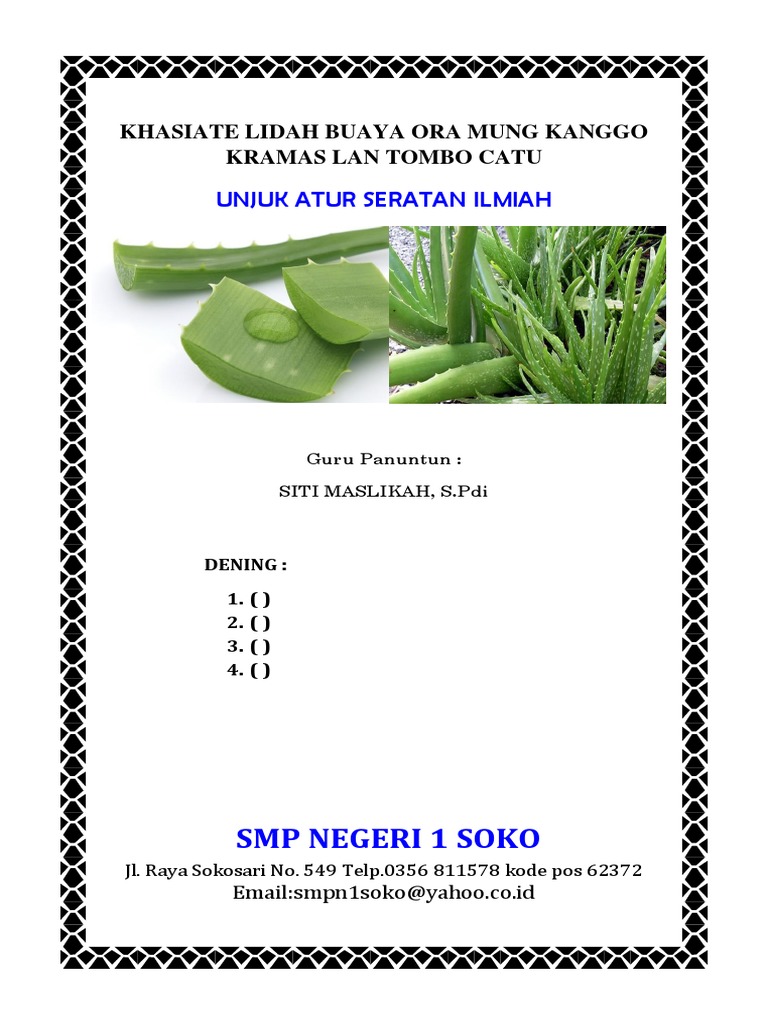 Makalah Bahasa Jawa Lida Buaya