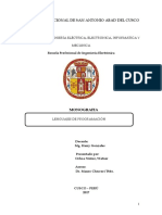 Monografía de Lenguajes de Programación UNSAAC1